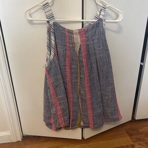 Anthropologie Striped Multicolor Sleeveless Top